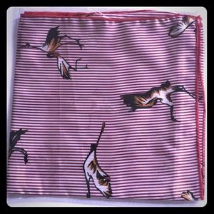 fashion stripe satin scarf.